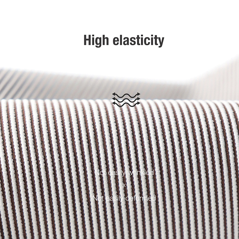knitted horizontalstripes stretch fabric
